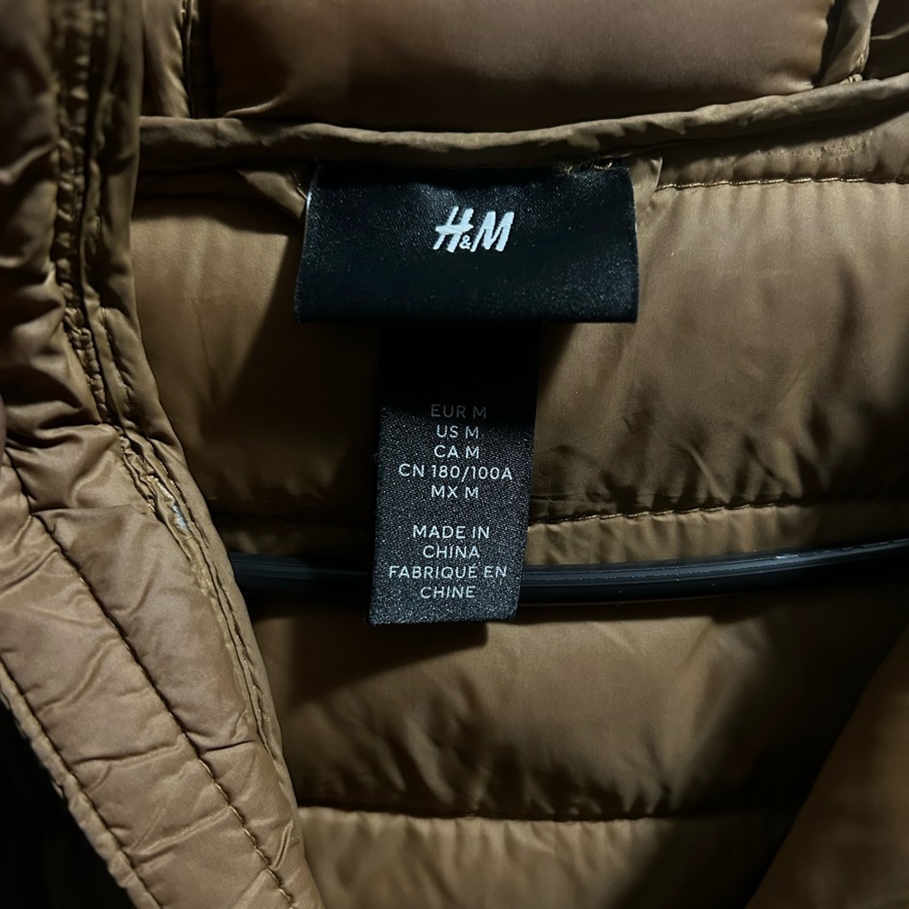 Brown H&M Puffer Jacket